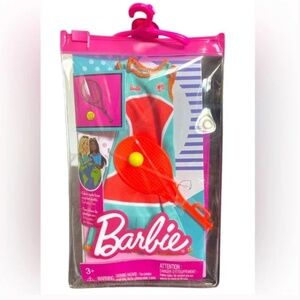 Barbie tennis fashion pack,- recycled plastic - racket dress ball - NIB